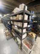 15 Bays of Multi-Tier Steel Stock Rack, each bay approx. 1.2m x 450mm x 1.85m (contents excluded –