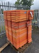 25 Plastic Safety Barriers (no feet), approx. 1m x 850mm (lot located at Thorntrees Garage, Wigan