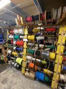 Quantity of Bungee Cord, as set out on two bays of timber rack (rack excluded)Please read the