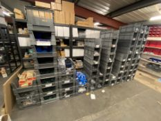 Quantity of Merriway Fixings, Fastenings & Pipework, with 69 plastic stacking boxesPlease read the