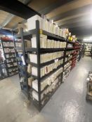 15 Bays of Multi-Tier Steel Stock Rack, each bay approx. 1.2m x 450mm x 1.85m (contents excluded –