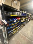14 Bays of Multi-Tier Steel Stock Rack, each bay approx. 1.2m x 450mm x 1.85m (contents excluded –