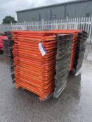 27 Plastic Safety Barriers, with feet, approx. 2m x 1m (lot located at Thorntrees Garage, Wigan