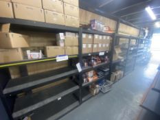 Seven Bays of Multi-Tier Steel Stock Rack, each bay approx. 1.2m x 450mm x 1.85m (contents