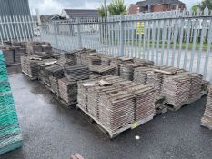 Approx. 1600 Roof Tiles, 100 per pallet, as set out on 16 pallets, each tile approx. 420mm x