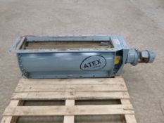 ATEX Rotary Valve, approx. 950mm x 230mm inlet, 350mm dia., 0.75kW (vendors comments - Tested and in