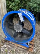 RHF Fans LCA900 Drum Fan, serial no. 316/8354/1, year of manufacture 2016, 102kg weight, 1440rpm,
