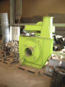 Chopper Fan, with offset centre feed approx. 300mm dia., body 215mm wide and impellor 800mm dia. (no