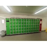 Four x 15 Door Personnel Lockers Lot located Bretherton, Lancashire. Lot loaded free of charge