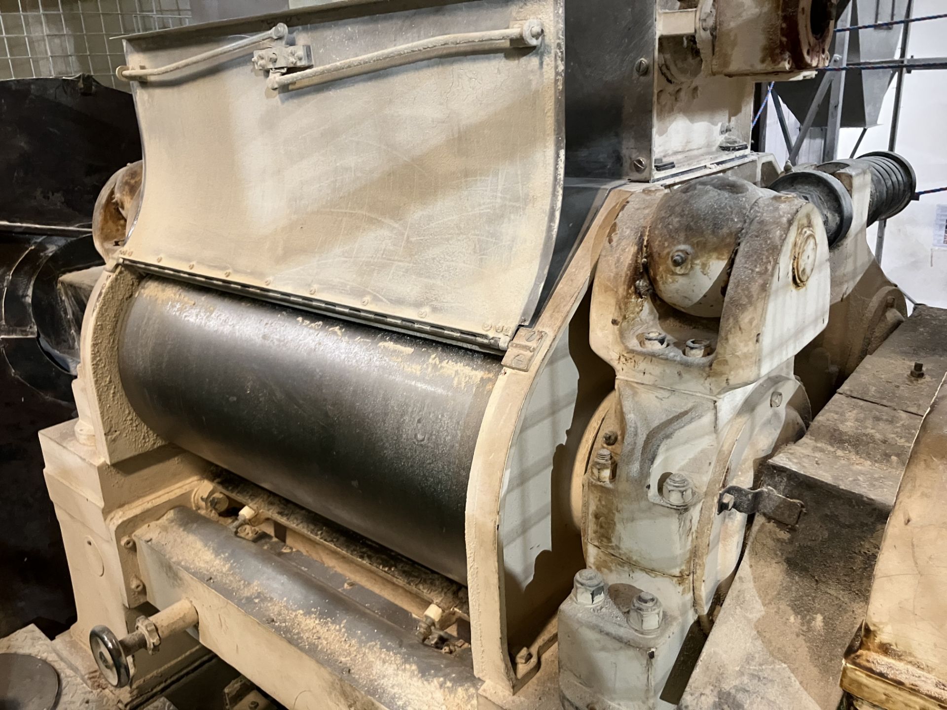 Turner FLAKING ROLLER MILL, 900mm working width, serial no. 34350, year of manufacture 1997, with - Image 3 of 7