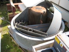 1000mm dia. Axial Fan, with 18.5kW 1460rpm drive. Lot located at Navenby, Lincolnshire Please read