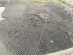 Quantity of Approx. 18,000 Evaporation Shade Balls. Lot located Bretherton, Lancashire. Lot loaded