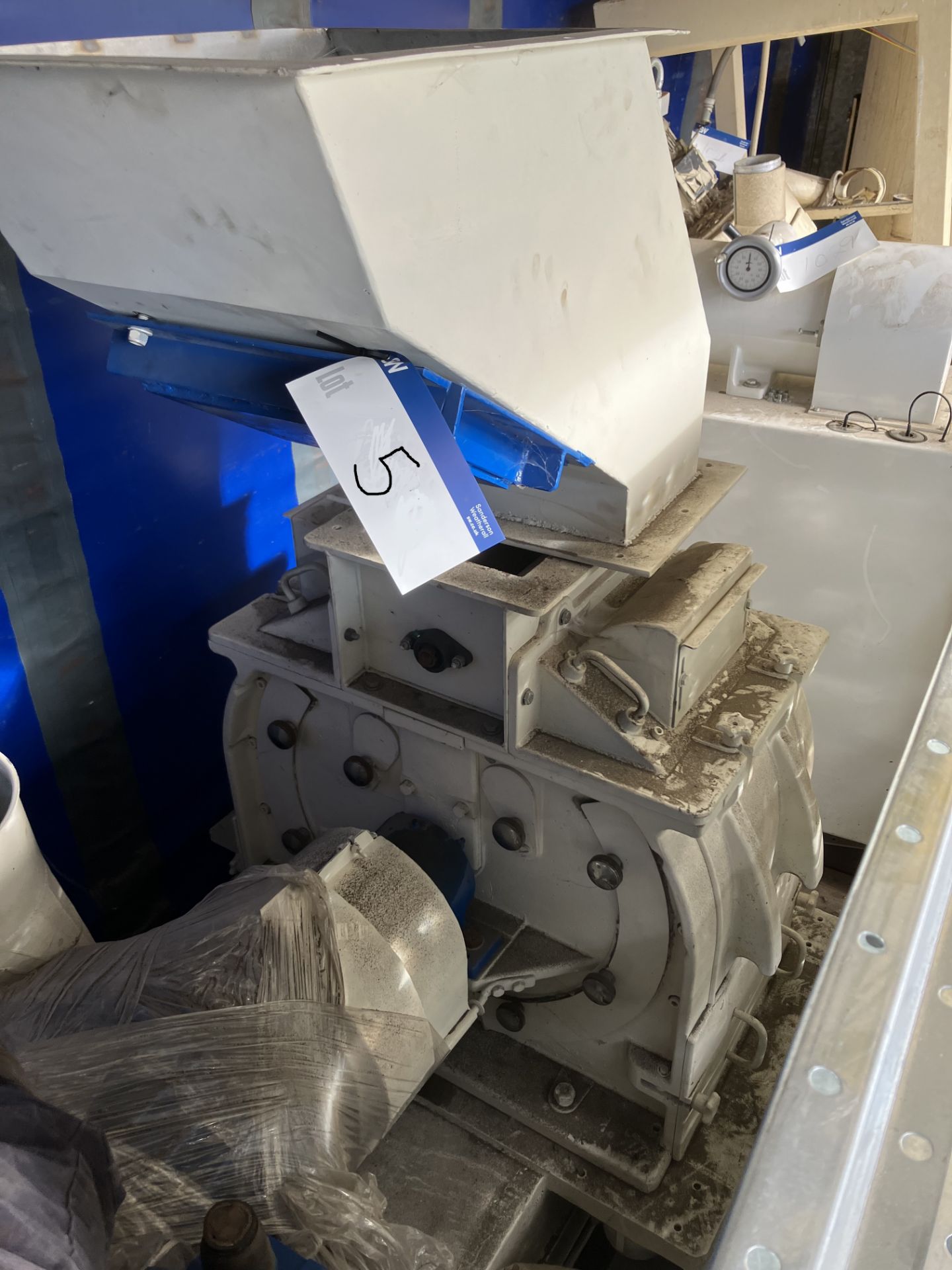 REFURBISHED Christy & Norris X15 HAMMER MILL, on aspirated base, with 55kW direct coupled drive, - Image 4 of 9