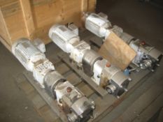 PCM Rotary Pump, with stainless steel bodies and 3kW drive, year of manufacture 2001. They have 50mm