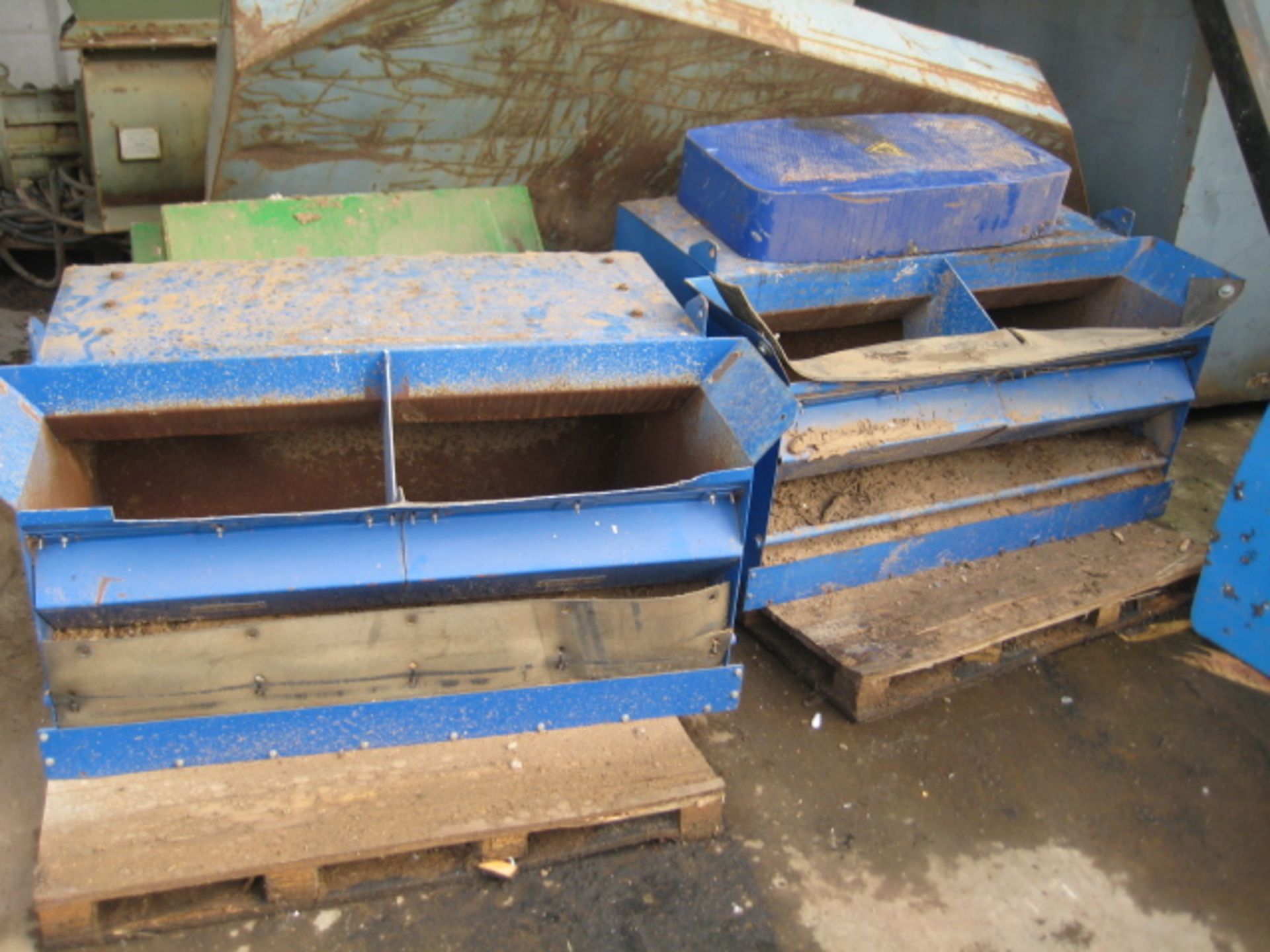 Hammer Mill Feed Chute, with two Magnetic Seperation Ltd plate magnets, magnets each approx. 550mm x - Image 3 of 5