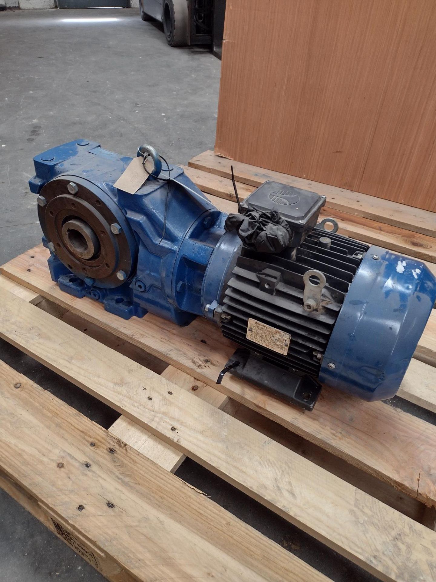 TEC Echtop 6.6kW Electric Motor, serial no. 13061198287, with Radicon C072116 BGZD5 gearbox, 16:1 - Image 2 of 4