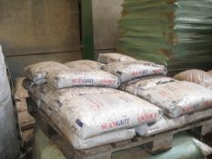 Ten 15kg Bags of Scangrit Grade 3 Expendible Abrasive (used for grit blasting). Lot located in