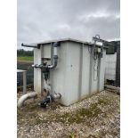 Fibreglass Water Tank, approx. 2.5m x 2m x 2.05m high, with filters and off spout pipework. Lot