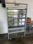 Williams Mobile Sliding Door Refrigerated Display Cabinet, approx. 700mm x 950mm x 1.8m high