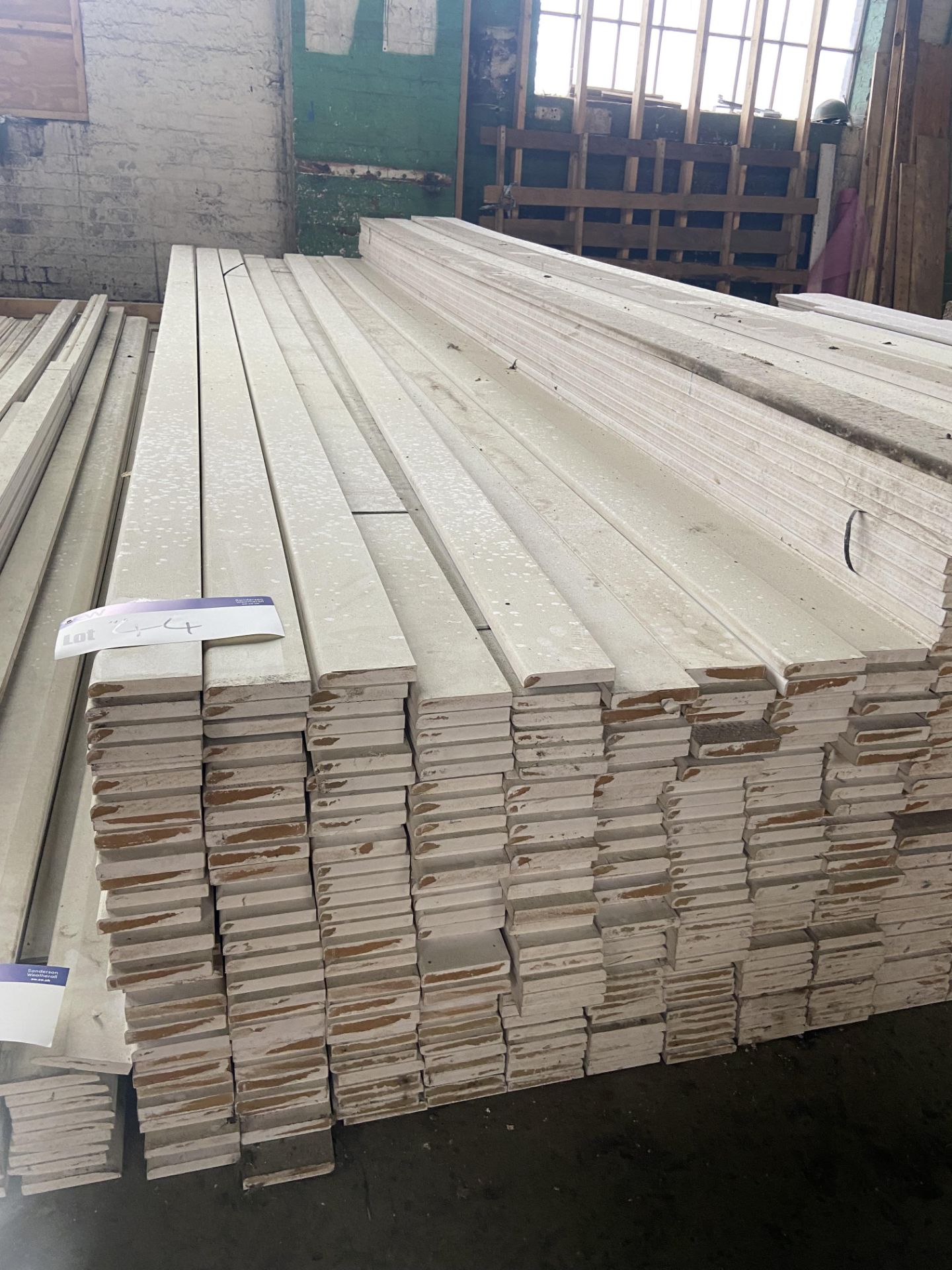 Approx. 279 Lengths of MDF Primed Round Skirting Boards, each approx. 95mm x 18mm x 4.4m long, as