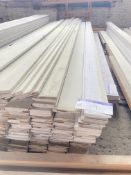 Approx. 104 Lengths of MDF Primed Splayed Skirting Boards, each approx. 145mm x 18mm x 4.5m long, as