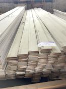 Approx. 168 Lengths of MDF Primed Ovlo Skirting Boards, each approx. 125mm x 18mm x 4.5m long, as