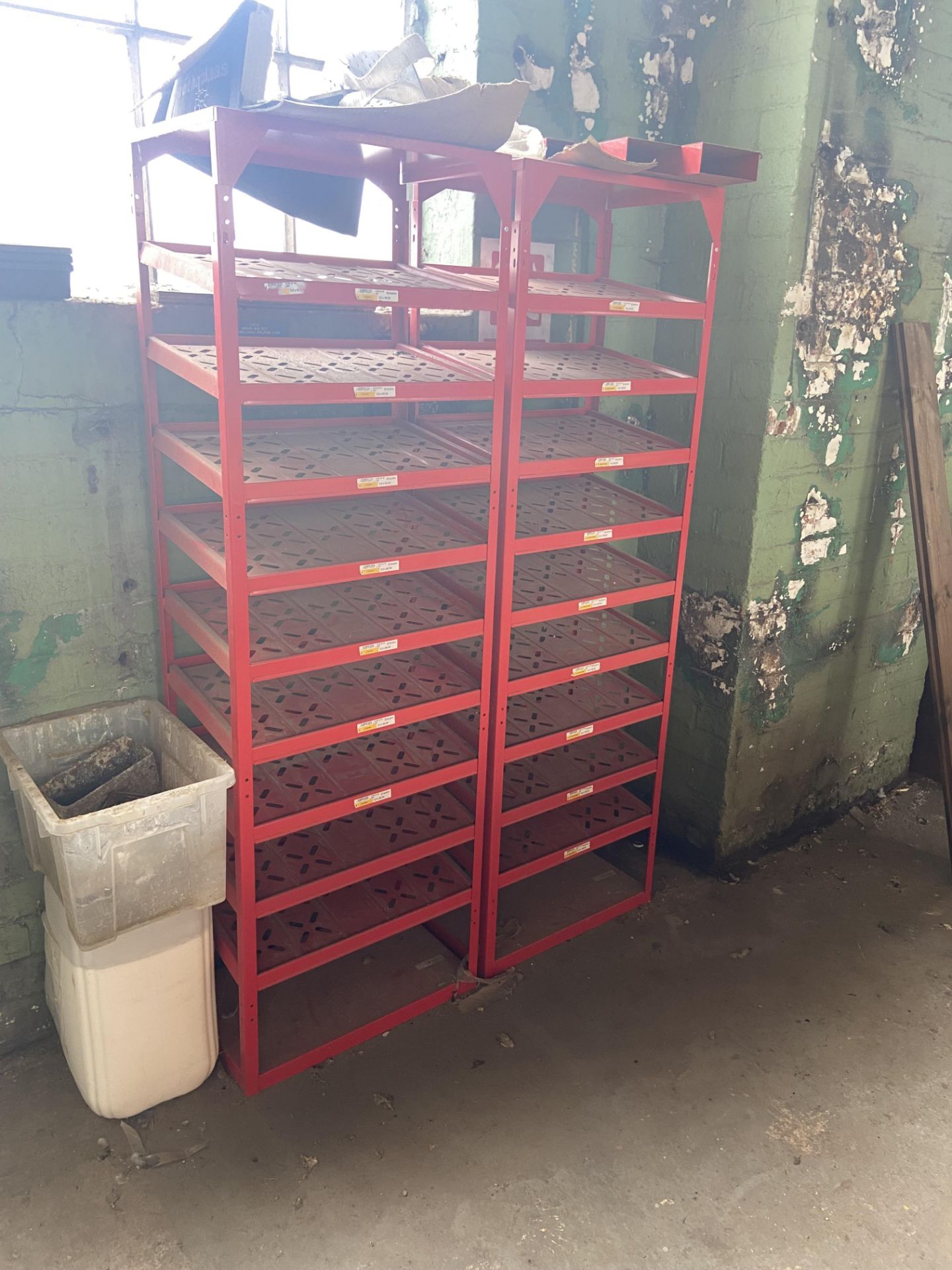 Nine Bays of Multi-Tier Steel Stock Rack, each approx. 530mm x 340mm x 1.65m high, as set out in - Image 3 of 4