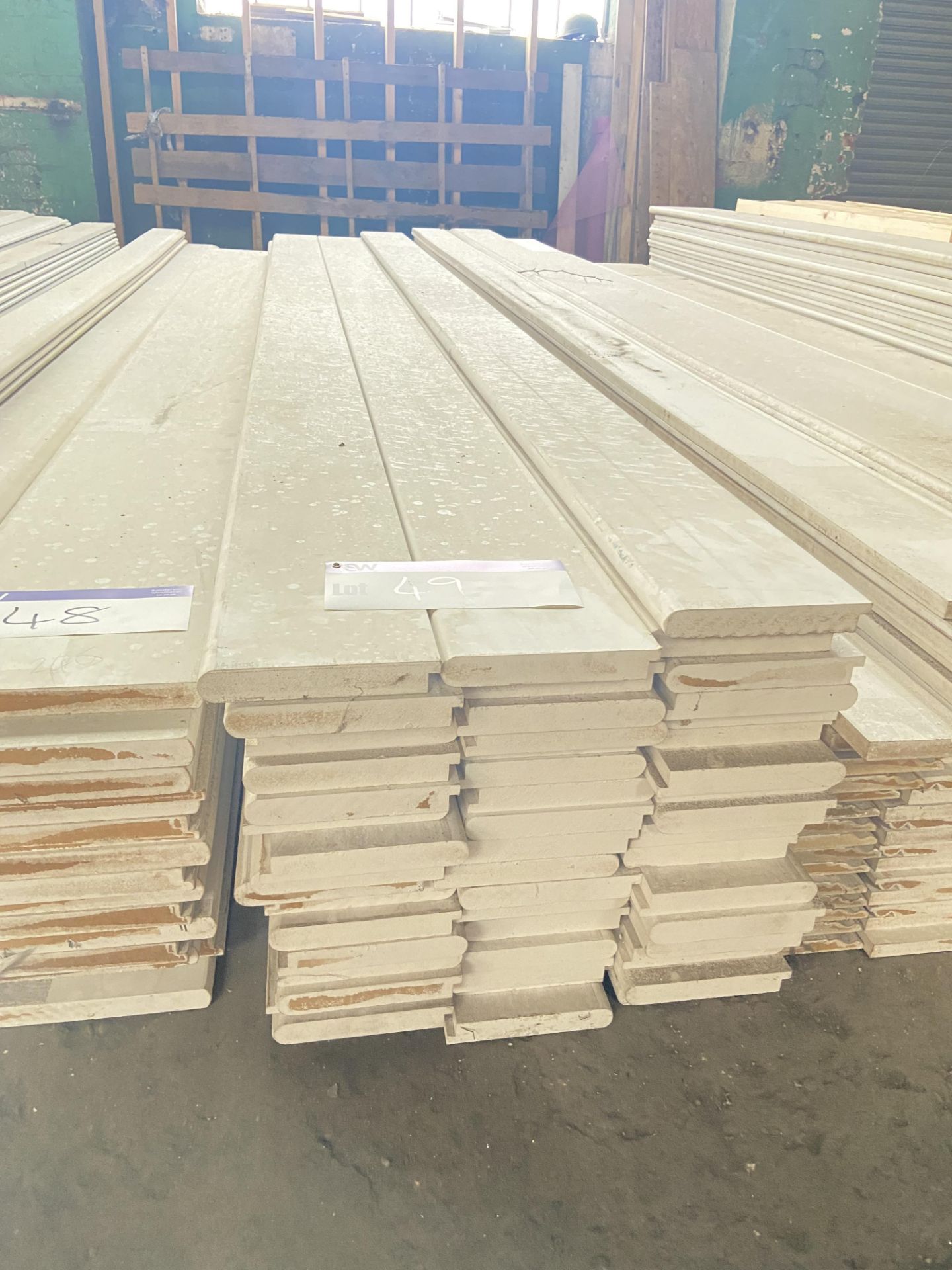 Approx. 58 Lengths of MDF Primed Bull Nose Window Boards, each approx. 170mm x 22mm x 3.65m long, as