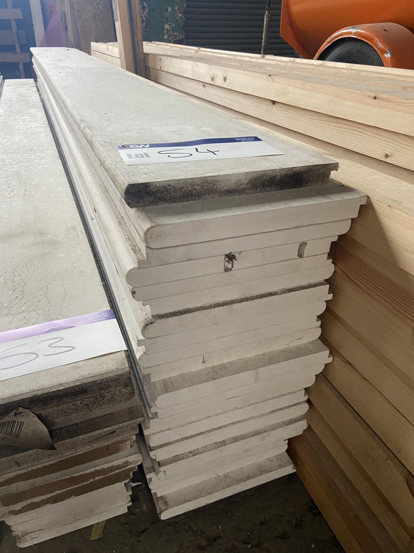 Approx. 24 Lengths of MDF Primed Bull Nose Window Boards, each approx. 270mm x 22mm x 3.65m long, as