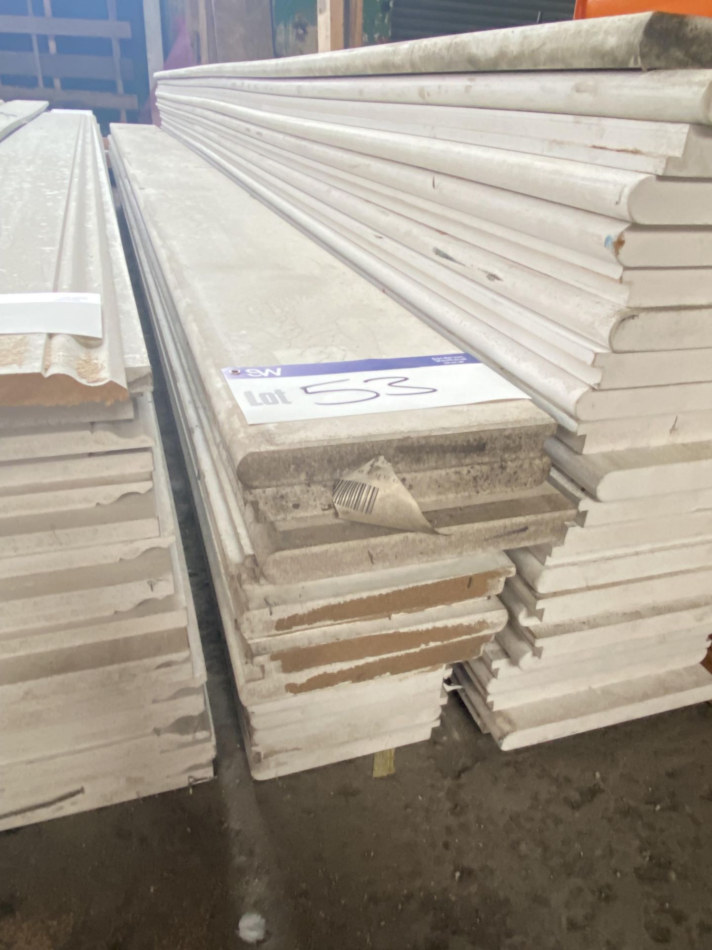 Approx. 15 Lengths of MDF Primed Bull Nose Window Boards, each approx. 220mm x 22mm x 3.65m long, as