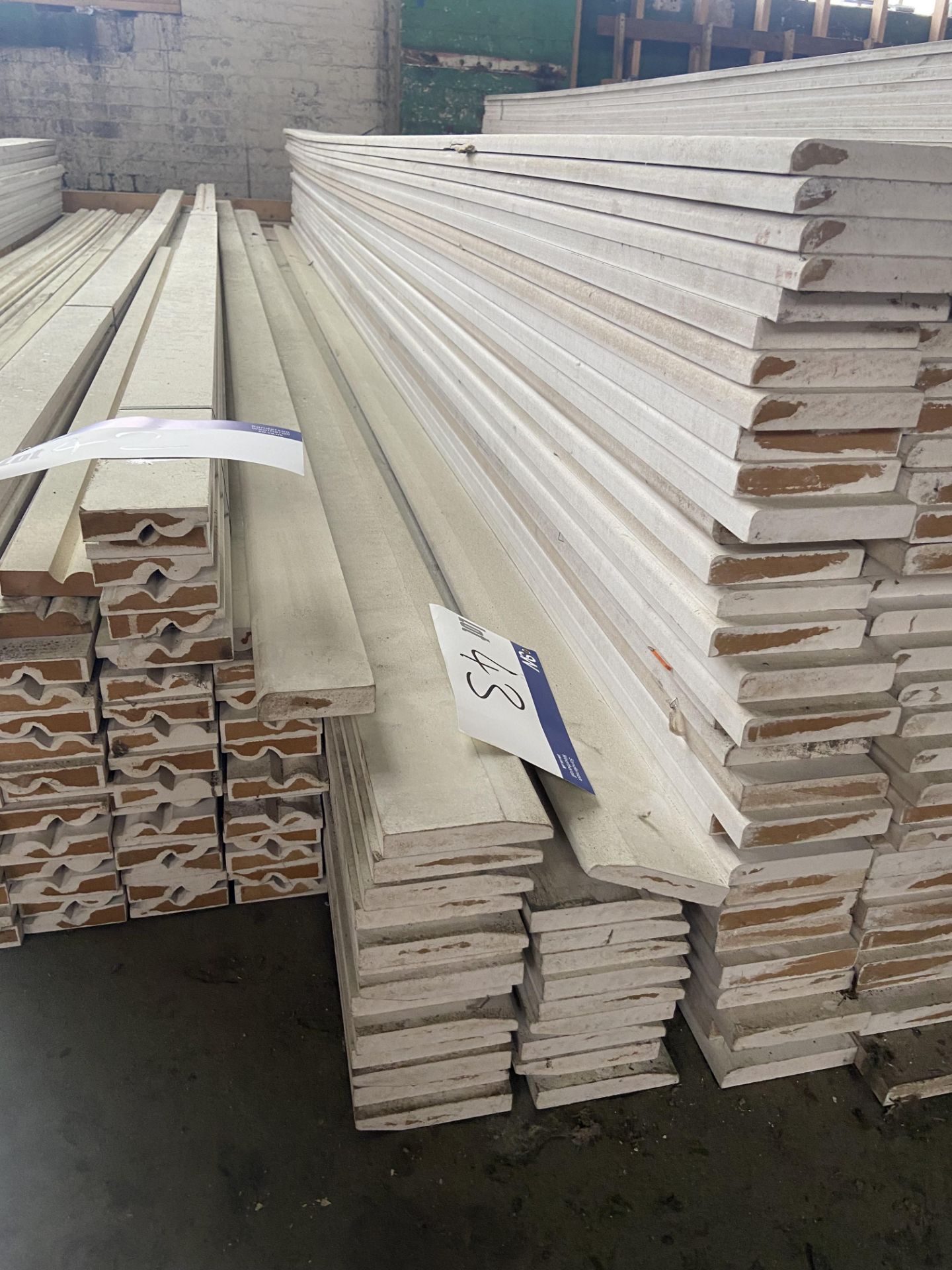 Approx. 23 Lengths of MDF Primed Skirting Boards, each approx. 95mm x 18mm x 4.2m long, as set out