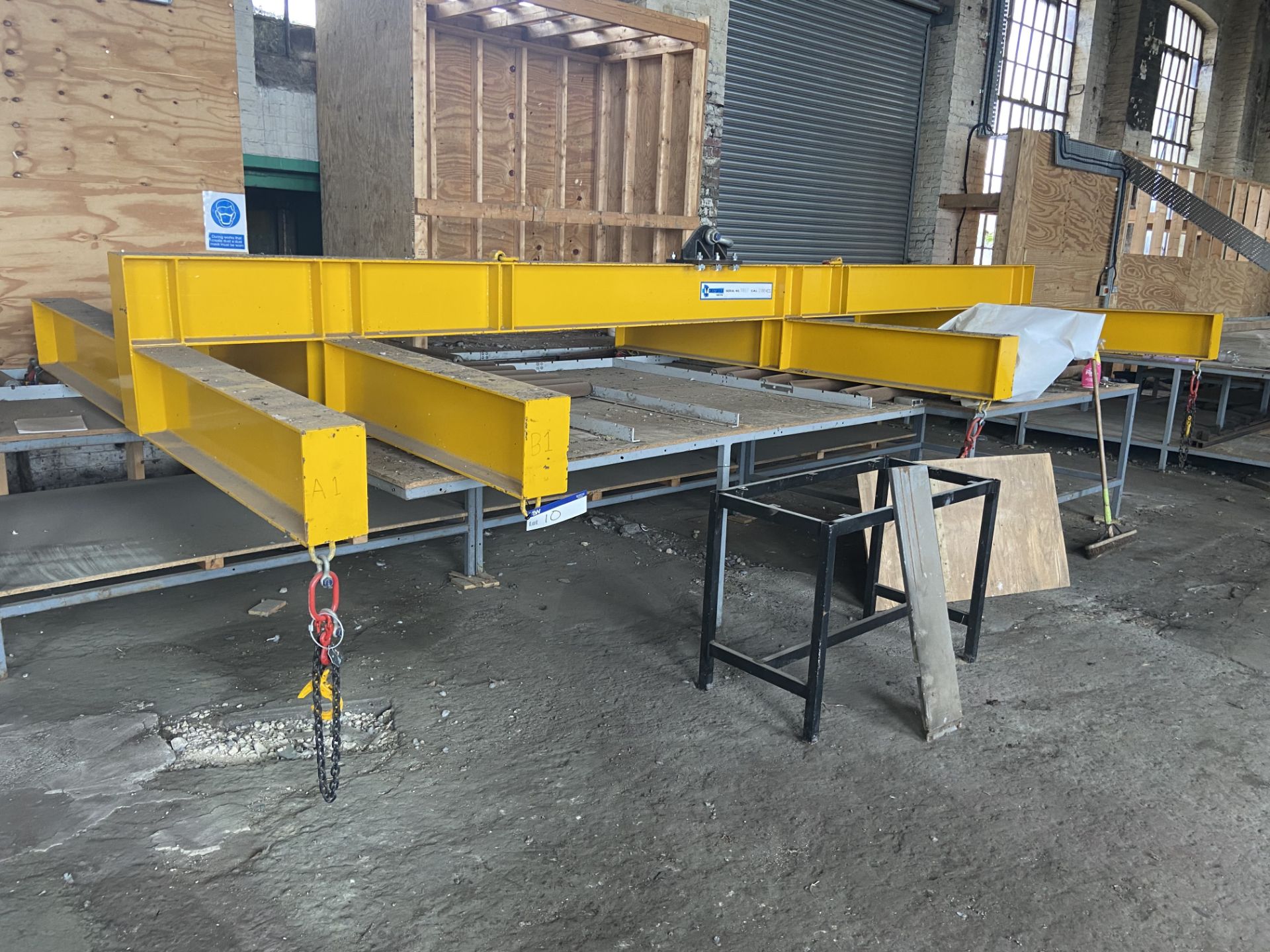 Chesterfield 2000kg SWL Lifting Frame, serial no. 10837, approx. 6.35m ...