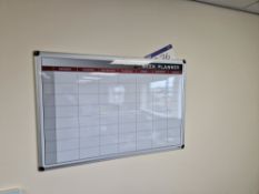 Three Cork Notice Boards, One Whiteboard and One Week Planner Please read the following important