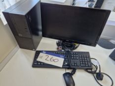 Dell D18M Core i5 Desktop PC, Acer Monitor, Keyboard and Mouse (hard drive wiped) Please read the