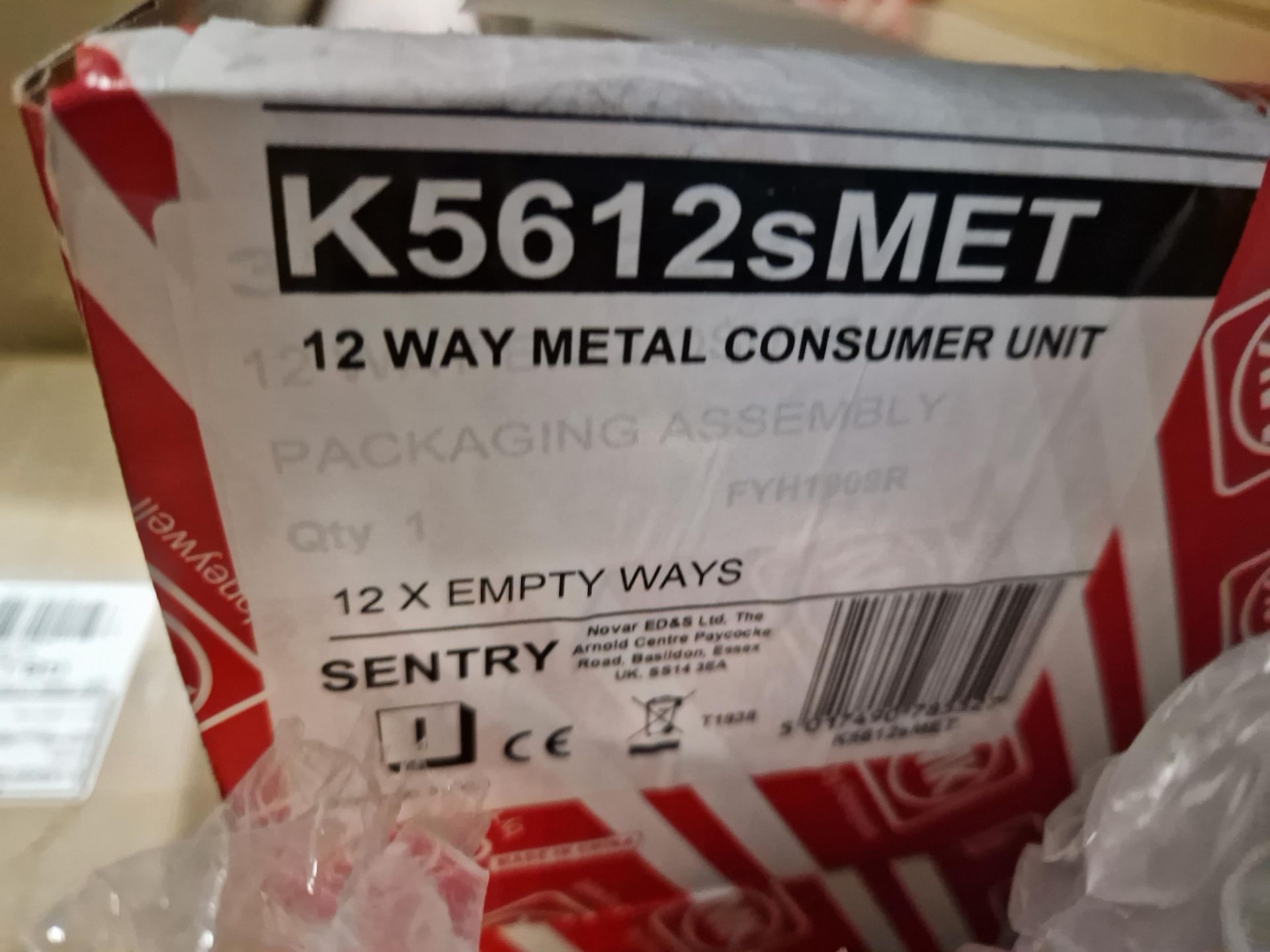 Two MK Honeywell K5612sMET 12 Way Metal Consumer Units Please read the following important - Image 2 of 2