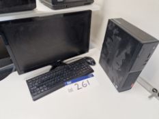 Lenovo V520S-08IKL Core i3 Desktop PC, Acer Monitor, Keyboard and Mouse (hard drive wiped) Please