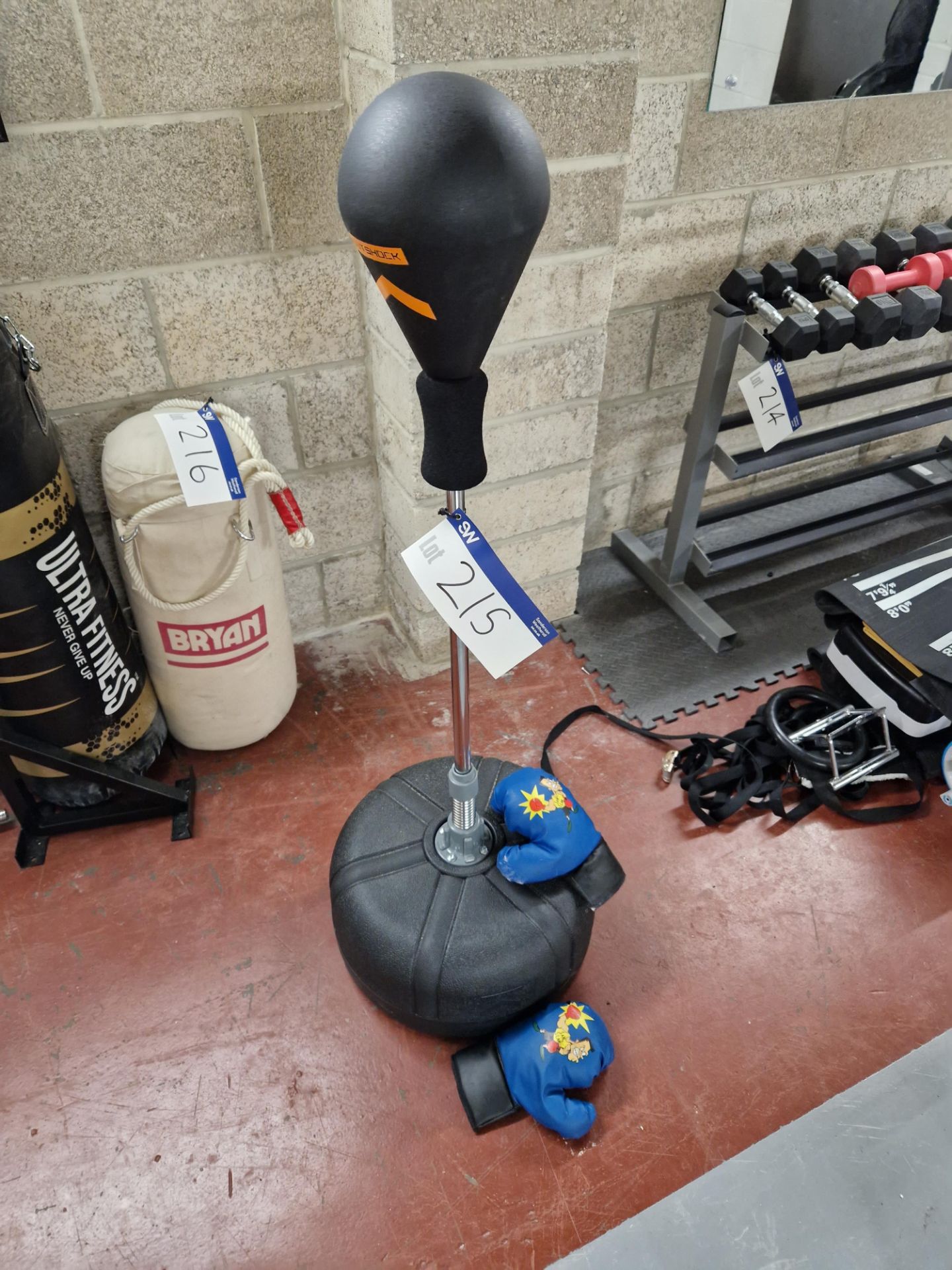 Standing Speed Bag and Two Boxing Gloves Please read the following important notes:- ***Overseas