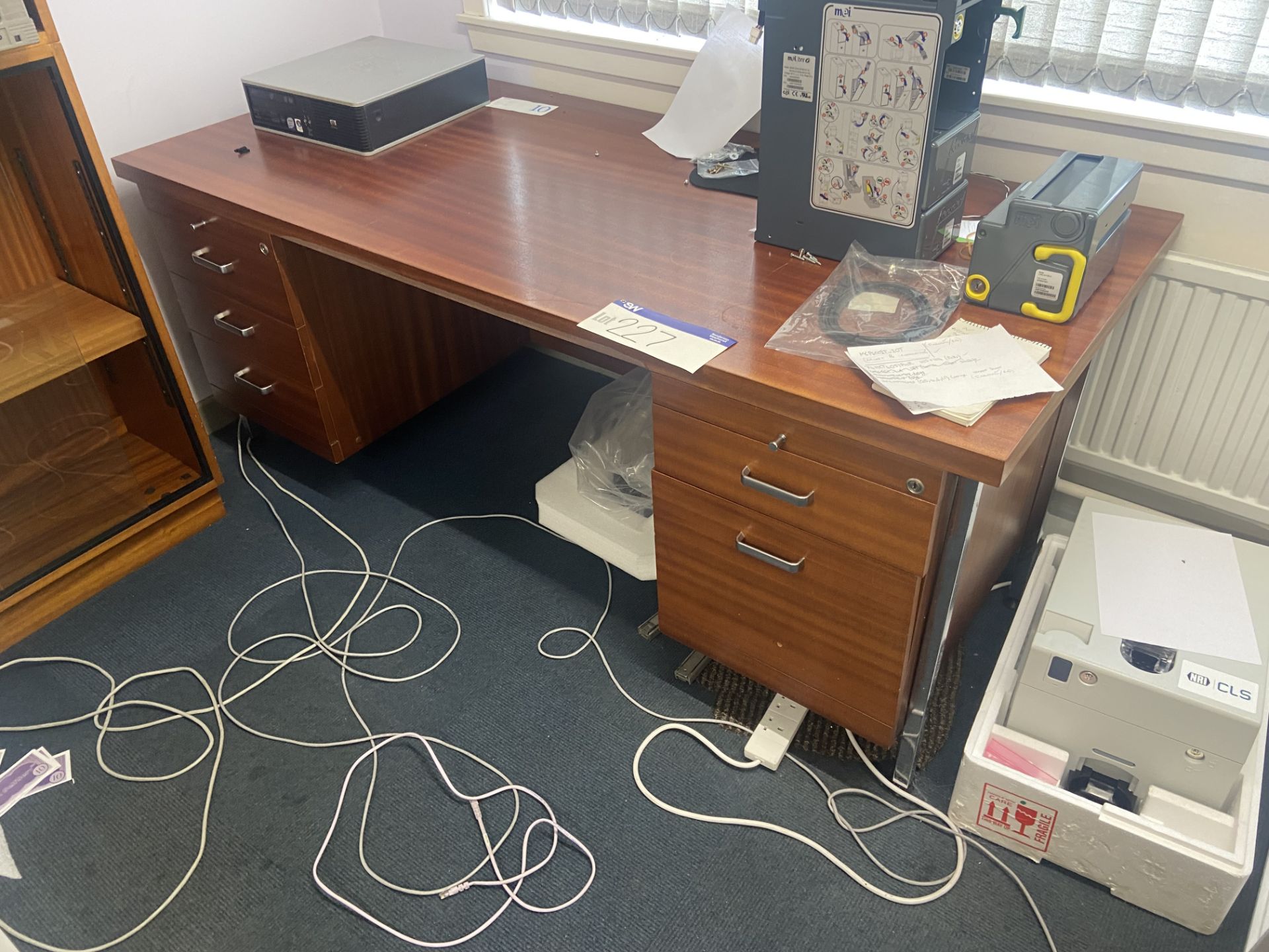 Contents of Office Furniture, including steel framed pedestal desk, cantilever framed desk, - Image 2 of 4