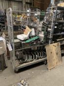 Three Wire Mesh Stock Trolleys, each approx. 1.2m x 600mm x 1.8m high (contents excluded – reserve