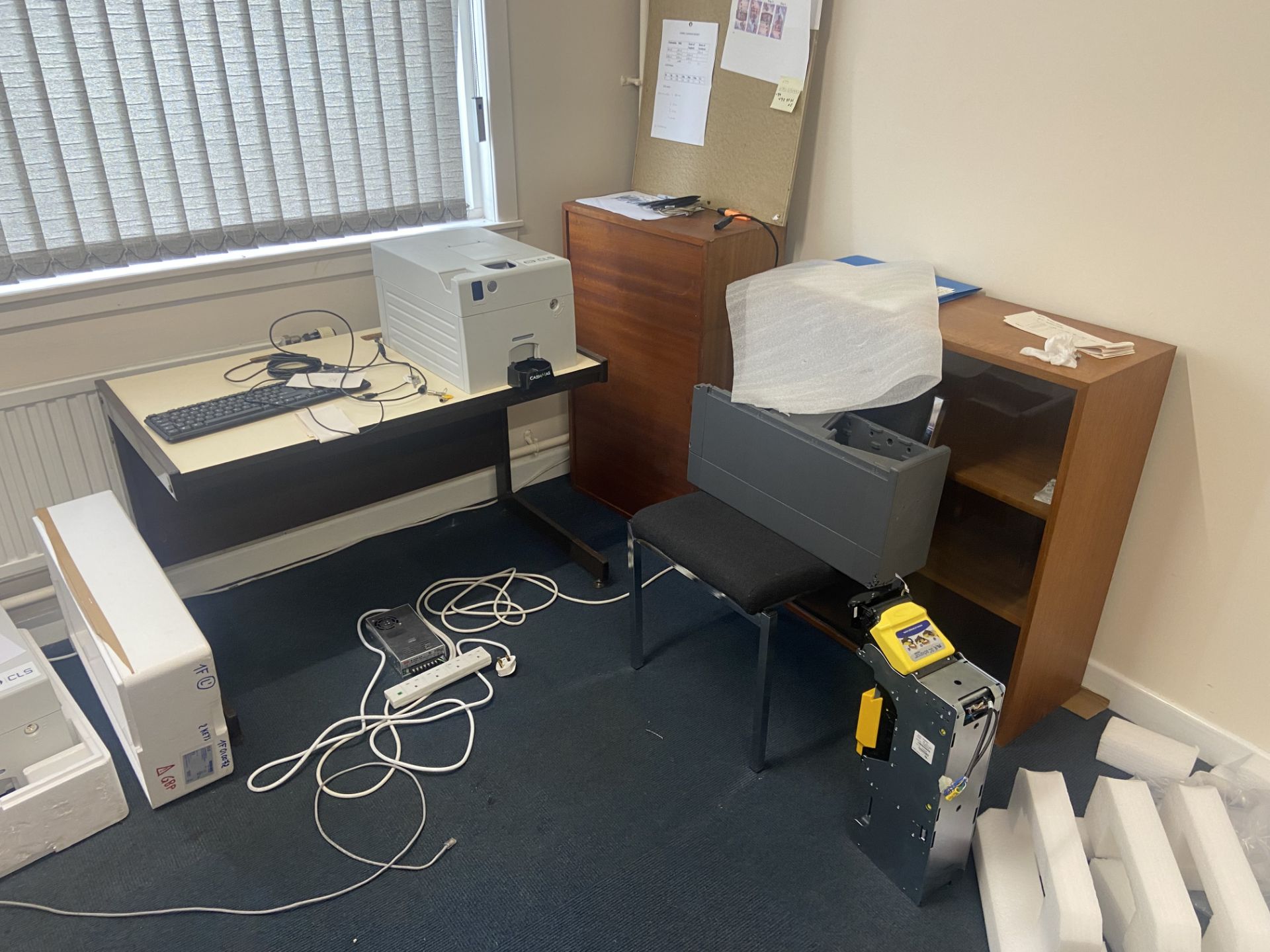 Contents of Office Furniture, including steel framed pedestal desk, cantilever framed desk, - Image 3 of 4