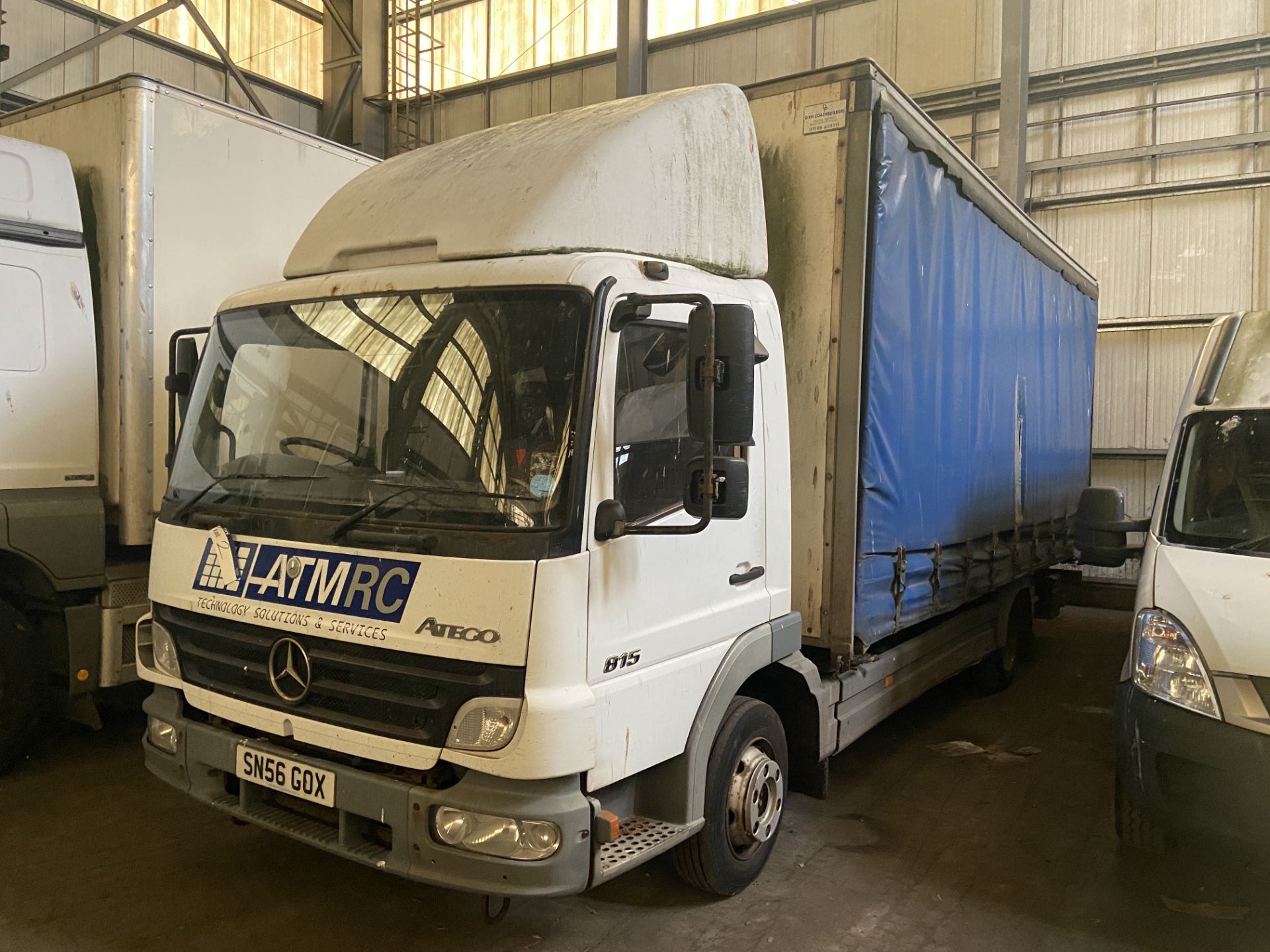 Mercedes Atego 815 4x2 Rigid 7.5 Tonne Curtainside Truck, registration no. SN56 GOX, date first