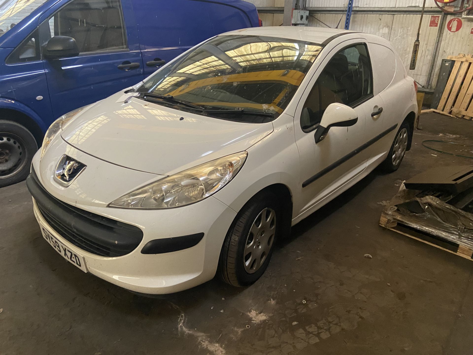 Peugeot 207 Diesel Car Derived Van, registration no. SY59 XZD, date first registered: 12/2009,