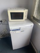 Single Door Refrigerator, with microwave, kettle and toaster Please read the following important