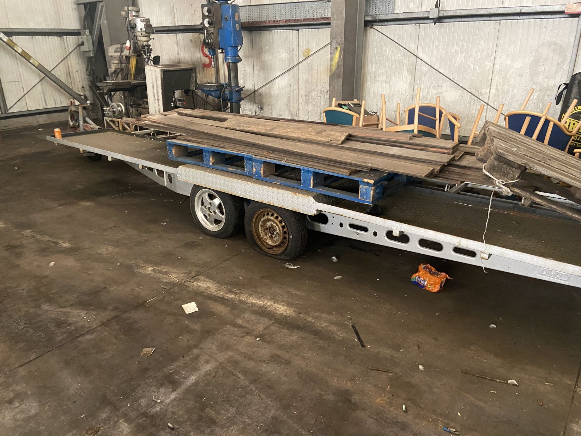 Twin Axle Vehicle Trailer, body approx. 5.8m x 2m Please read the following important notes:- *** - Image 3 of 5