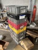 Eight Plastic Stacking Crates Please read the following important notes:- ***Overseas buyers - All
