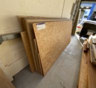 Quantity of Mainly MDF Sheets, approx. 2940mm x 1240mm Please read the following important