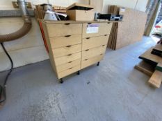 Workbench, with drawers Please read the following important notes:- ***Overseas buyers - All lots