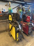 Esab Mig 410 Mig Welder, with feed 304 wire feed unit, welding gun, welding hose and gauge, 440V (