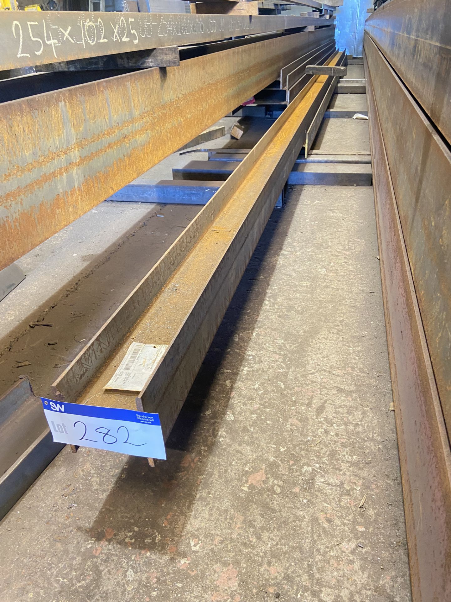 Two Steel RSJs, up to approx. 11m x 15mm x 15mm Please read the ...