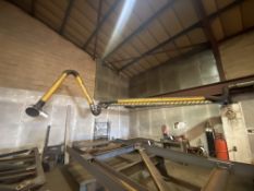 Plymovent Flexmax Jib Arm/ Ducting Extraction, jib arm approx. 4.7m long (spiral ducting excluded)